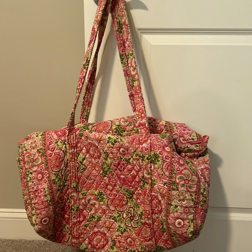 Vera Bradley Pink Floral Overnight Bag
